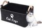 CozyCove Felt pet Toy Box Collapsible Pet Supplies Storage Basket cat toy box storage basket chest organizer，Fabric Storage Bin for Organizing Pet Toys, Blankets, Leashes, and Food