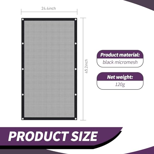 Black Fence, Pet Barrier Backseat Mesh, Car Divider Net, Dog Guardrail, SUV Pickup Small Car (45.2In x 24.4In)