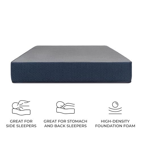 DREAMFOAM Brooklyn Bedding Copperflex Essential 12" Gel Memory Foam Mattress with Stain Protection, Twin XL |Made in Arizona - size: Twin XL 39x80, style: 12" - Plush