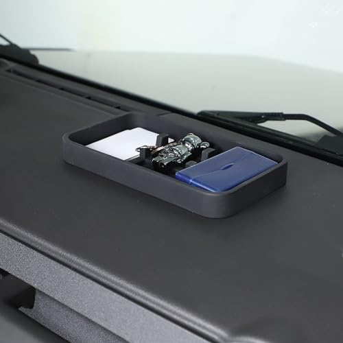 Center Console Dash Storage Tray Compatible with Ineos Grenadier 2020-2024 Accessories Non-Slip Dashboard Tray Dash Storage Box Console Tray Phone Key Organizer Container (8inch* 4.7inch) - size: Small
