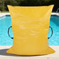Biggun 47×57in Large Pool Safety Cover Storage Bag - Effortless Wide Stance Handles Pool Cover Bag with Smooth Zipper for Pools Storage (Yellow)