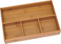 Lipper International 824, Bamboo Wood 4-Compartment Organizer Tray, 11 5/8" x 7 7/8" x 1 3/4" - color: Bamboo Wood, size: 4-Compartment, 11 5/8" x 7 7/8" x 1 3/4"