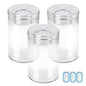Segarty Spice Jars, 3 Pack 3 oz Spice Bottles with Shaker Lids, Glass Empty Seasoning Containers with Adjustable Pour Holes for Kitchen Spice Storage Stainless Steel Flow Top Salt and Pepper Shakers - size: 3oz / 80ml