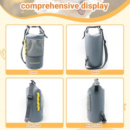 Dog Food Storage Bag for Camping Trips,Road Travel,Dog Boarding,Overnight Kibble Bag Carrier 10L,Portable,Leak-Proof,Airtight,Odor-Resistant,Wipe Clean (Bowl Not Included)