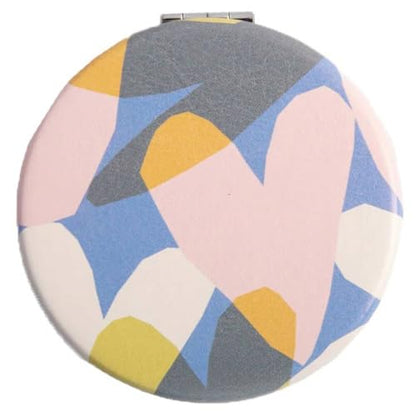 Confetti Hearts Round Pocket Mirror