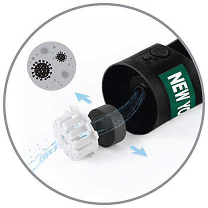 Dog Water Bottle. NFL New York Jets PET Water Bottle. Best Cat Water Bottle. Water Fountain Dispenser for Dogs & Cats. - color: New York Jets