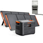 Jackery HomePower 3000 Portable Power Station and Transfer Switch with 2X 200W Panels, 3600W (Surge 7200W) Output, 3072Wh LFP Battery Solar Generator, USB-A/C for Essential Home Backup, Emergencies - style: HomePower 3000+2x200W+Transfer Switch