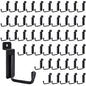 50 Pack J-Shaped Slatwall Hooks, 2 Inch Heavy Duty Slat Wall Hanger, Slatwall Accessories Display Hooks for Garage, Retail Store, Kitchen, Craft Room - size: 2.2 Inch