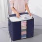 Heavy-Duty Storage Bags with Zipper Waterproof Moving & Travel Storage Organizers Foldable Reinforced Handles for Clothes, Bedding,Blankets Space-Saving