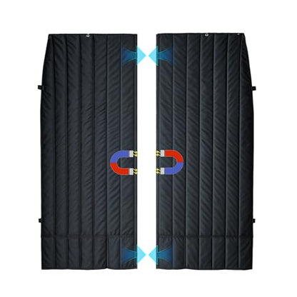 Privacy Cab Curtain for Mercedes-Benz Sprinter High Roof Van, 2007-Current, Divider Screen for Cab & Living Quarters, Magnetic Closure, Without Curtain Rod