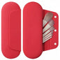 AGIKET Silicone Makeup Brush Holder Travel Cosmetic Bag：Soft Portable Cosmetic Face Brushes Holder with Upgrade Anti-Fall Out Magnetic Closure, Large Travel Makeup Brush Case - Carmine - color: Carmine, style: Brush Holder