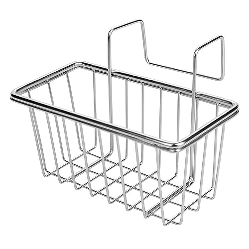 Kitchen Sponge Holder - JIANYI Stainless Steel Holder, Kitchen Sink Caddy, Dishwashing Liquid Drainer Rack - Sink Organizer for Sponge Brush Soap Towel and Sink Supplies