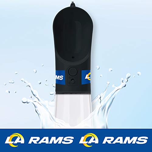 Dog Water Bottle. NFL Los Angeles RAMS PET Water Bottle. Best Cat Water Bottle. Water Fountain Dispenser for Dogs & Cats. - color: Los Angeles Rams