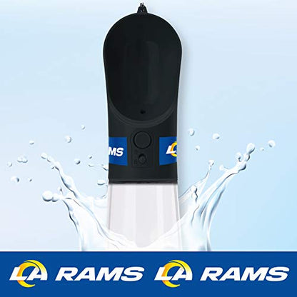 Dog Water Bottle. NFL Los Angeles RAMS PET Water Bottle. Best Cat Water Bottle. Water Fountain Dispenser for Dogs & Cats. - color: Los Angeles Rams