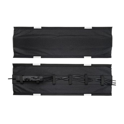Perfect POSTURE Mesh Cable Organizer – Under Desk Cable Management with Adjustable Straps, Flexible Mesh, Easy-Access Design, & Standing Desk Compatible – 37.4” (Black) - color: Black, size: 38"