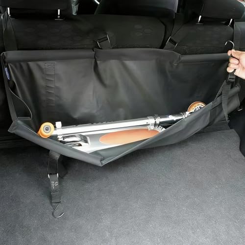 Car Trunk Organizer, Oxford Cloth Foldable Hanging Large Capcity Vehicle Backseat Cargo Storage Bag, Collapsible Automotive Trunk Organizer Bag, Universal for Truck SUV Van