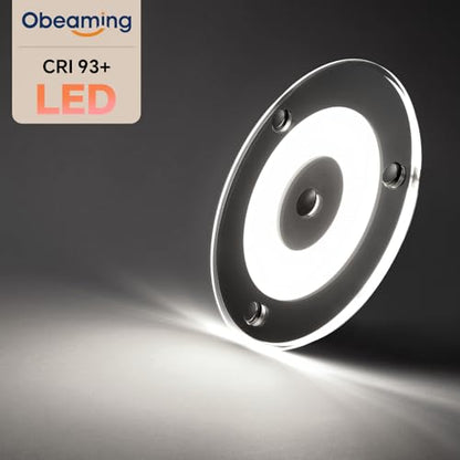 2 Pack 12V LED Ceiling Dome Light 400LM, 4.75" Dimmable Interior Light for RV Boat Camper Van Travel Trailer Truck Sailboat Interior Lighting, Surface Mount & Touch Switch(Cool White) - color: 4.75" Cool White
