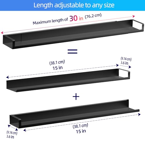 SZJHXIN 4X Strong Magnetic Stove Top Shelf, Adjustable 15-30 Inches, Fits Various Stove Lengths, Kitchen Organizer, Holds Spices, Condiments and BBQ Sauces (Matte Black) - color: Matte Black