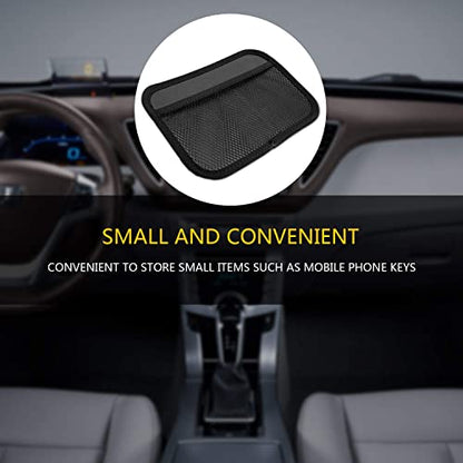 INNOLIFE 4-Piece Car Organizer Net Pocket, Side Pocket Holder, Phone Sunglasses Storage - 8"x5.75"