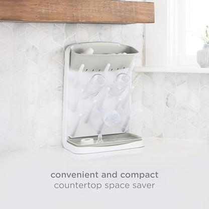 Ubbi Vertical Baby Bottle Drying Rack, Space Saving Countertop Drying Rack Baby Organizer, Oat - color: Oat Vertical Drying Rack