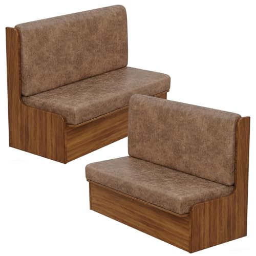 FUANGUI RV Dinette Cushion Covers Stretch Camper Cushion Cover Booth Seats Replacement RV Cushion Covers Washable Sofa Furniture Protector - color: Crackle-camel