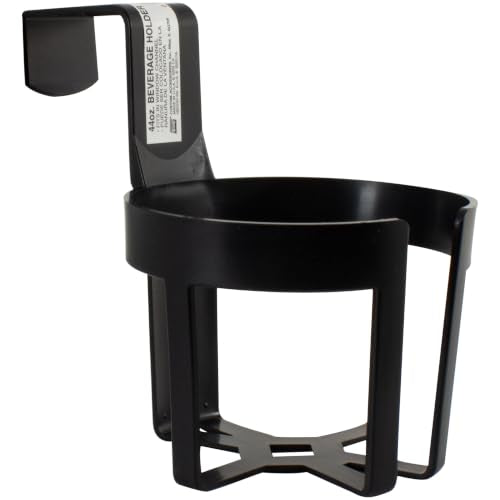 Custom Accessories 91100 Black Large Cup Holder - 44 oz.Capacity - size: Single