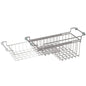 Over The Kitchen Sink Caddy Sponge Holder Organizer Drying Rack Expandable for Sponge Brush Soap Dish Cloth Rag, Stainless Steel (12.25" to 17.25") - size: 12.25" to 17.25"