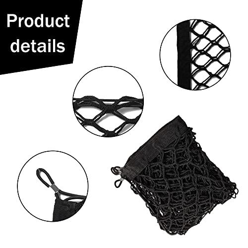 Amiss Cargo Net Stretchable. Adjustable Elastic Trunk Storage Net with Hook for SUVs, Cars and Trucks, Car Exterior Accessories (43.3x15.8 Inch) - size: 43.3x15.8 Inch