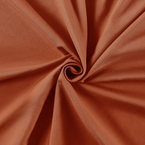 VACVELT Cot Fitted Sheet, 31 x 75 Inch Burnt Orange Cot Sheets, Ultra Soft and Breathable Microfiber Bed Cover Snug Fit for Narrow Twin/RV Bunk/Camper Bunk/Guest Beds/Trifold Mattress - color: Burnt Orange