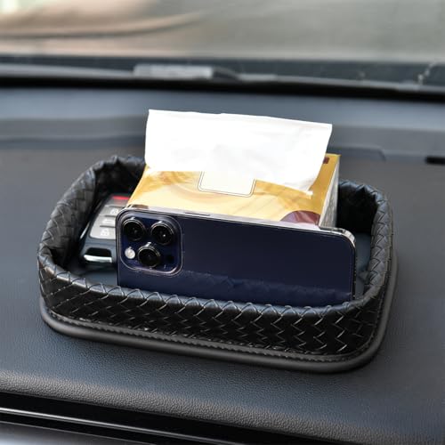 Car Dashboard Storage Box Loose Items Organizer - Suitable For Car, Office, Living Room, Dining Room And Other Scenarios (black a) - color: black a