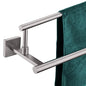 KOKOSIRI Bath Towel Holders Brushed Nickel Bathroom Rack 32-Inch Double Towel Bars Overlength Kitchen Rails Stainless Steel B5009BR-L32 - color: Brushed Nickel, size: 32-Inch