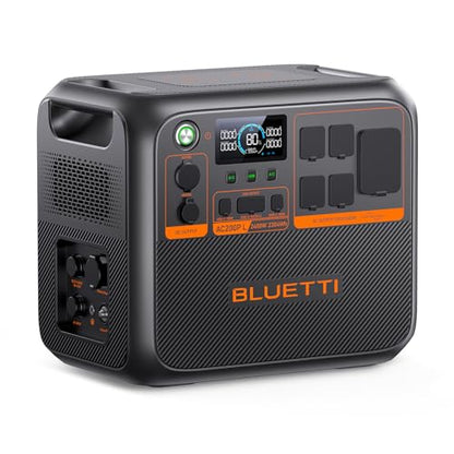 BLUETTI AC200PL Portable Power Station, 2304Wh Solar Generator, Expandable to 8448Wh w/ 4 2400W AC Outlets (3600W Power Lifting), 30A TT30 Output, LiFePO4 Battery Backup for RV, Camping, Home Use - style: BLUETTI AC200PL