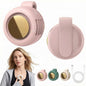 Portable Silent Mini Bladeless Electric Fan, 360° Rotatable Small Fan Clip On Shirt & Waist, Hands-Free Adjustable 3 Speeds Small Cooler Fans For Outdoor & Travel & Office (Pink) - color: Pink