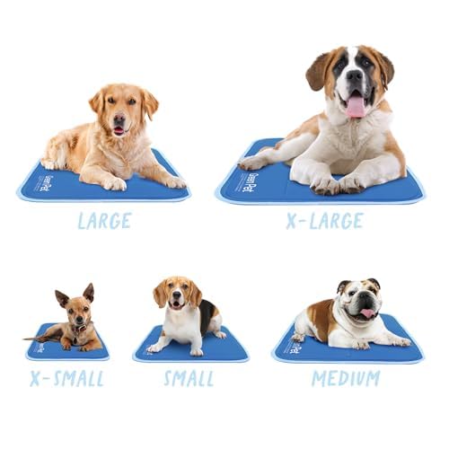 The Green Pet Shop Cool Pet Pad - Small, Disney’s Stitch - Self-Cooling, Pressure Activated Mat for Dogs & Cats from 9-20 lbs - Non-Toxic Gel, No Water Needed - color: Stitch, size: Small