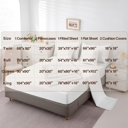 Feelyou Deer Comforter Set with Sheets Twin Size 7 piece Kids Rustic Deer Hunting Bedding Set Cabin Lodge Deer Bed in a Bag Farmhouse Nature Wildlife Antlers Brown Bed Set - color: Brown, size: Twin