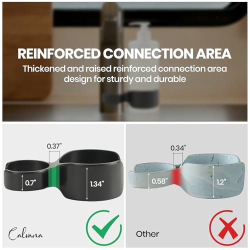 Calvana (2Pack) RV Soap Holde, Soap Swivel Caddy, Van Storage Accessory to Secure with Rotating Design, Compatible with Most RV Faucets Bottles