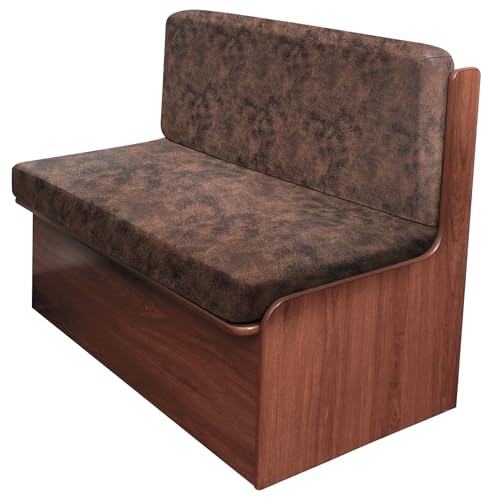 ANARACHON Leather Look RV Camper Dinette Cushion Covers, Washable RV Couch Cushion Covers Dinette Booth Seats Stretchable Camper Seat Covers (03 Brown, 1 Set) - color: 03 Brown, size: 1 Set