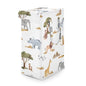 Sweet Jojo Designs Jungle Animals Boy Girl Unisex Gender Neutral Laundry Hamper Foldable Dirty Clothes Basket with Handles Baby Nursery Kids Bedroom Teen Bathroom Wildlife Safari Elephant Giraffe Lion - color: Jungle Animals