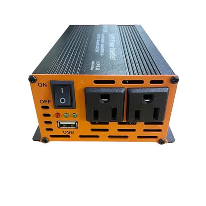 500W Power Inverter Modified Sine Wave for Vehicles,DC 12V to 110V 120V New Black - size: 500W