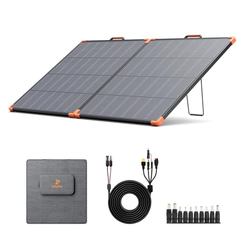 ZOUPW 180W Portable Solar Panel N-Type 16BB,25% High Efficiency Foldable Solar Panel for Jackery 1000V2/Ecoflow Delta/Bluetti/Anker Solix,12.3 LBS IP68 Waterproof for RV Camping Off-Grid - size: 180W