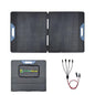 LENSUNSOLAR 100W Foldable Solar Panel Charger, 23.5% A+ Monocrystalline, IP67, MC4 Cable Included, for 12V Batteries Power Stations Camping Picnics Car Travel Boat Off Grid - size: 100W