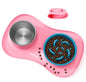 MateeyLife Dog Food and Water Bowl Set 3 in 1, Slow Feeder Dog Bowls & Stainless Steel Water Bowl with Non-Spill Silicone Mat, Cat and Puppy Bowls Pet Dishes for Small Medium Large Breed Anti-Choking - color: Pink, size: Large