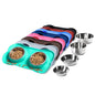 Hubulk Pet Dog Bowls 2 Stainless Steel Dog Bowl with No Spill Non-Skid Silicone Mat + Pet Food Scoop Water and Food Feeder Bowls for Feeding Small Medium Large Dogs Cats Puppies (Small, Mint Green) - color: Mint Green, size: Small