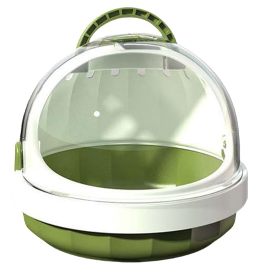 Guinea Pig Carrier Cage with Water Bottle, Portable Hamster Travel Carrier Carry Case for Small Pets, Gerbils, Mice, Dwarf Hamster (Green) - color: Green