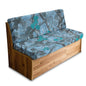 Branch Leaf Blue Pattern 2 Pcs RV Dinette Cushion Covers Anti-Slip Camper Cushion Slipcover Thickened 2 Seat Sofa Chair Cover 1 Backrest Covers and 1 Bench Covers - color: Branch Leaf Blue