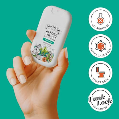 Poo-Pourri Before-You-Go Pocket Toilet Spray, Travel Essentials, Beach Bum, 1 Fl Oz, Up to 50 Uses, On-The-Go Bathroom Odor Deodorizer with Essential Oils, TSA Approved Size, Coconut Orchid Scent - size: 1 Fl Oz (Pack of 1)