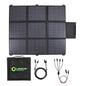 LENSUNSOLAR 200W 12V Portable Solar Panel Blanket with Standard Connectors for Solar Generator Power Station, Lightweight Ultra-Thin only 5.2 kgs/11.4 lbs - size: 200W Blanket