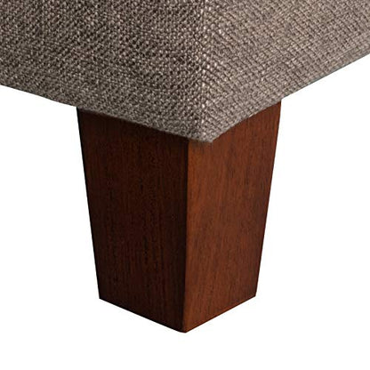 HomePop Ainsley 40" Storage Ottoman Bench - Brown - color: Brown