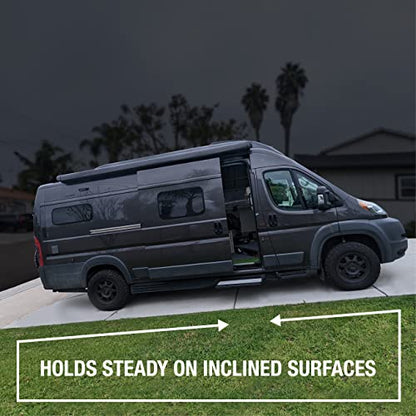 OpenGlass Van Mods Sliding Door Stopper - Universal Fit for Sprinter, Promaster, Transit & Campervans - High-Grade Aluminum Van Door Stop, Van Accessories for Privacy w/Easy DIY Install w/All Tools