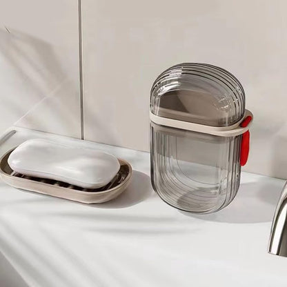 MAGICLULU 2 Pack Travel Soap Box with Lid Leakproof Double Layer Soap Holder for Bathroom and Outdoor Camping Portable Bar Container with Drain 4.33 X 2.75 X 1.57 Inches